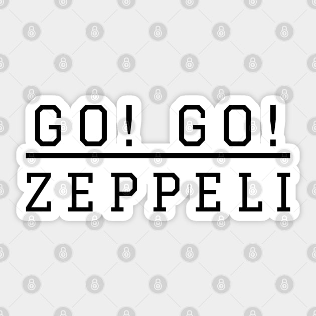 GO! GO! Zeppeli Sticker by FILU Cute